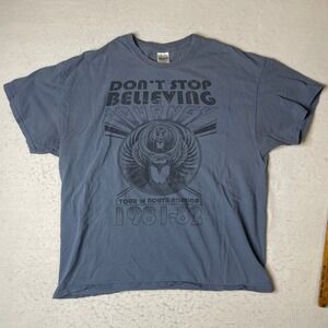 Journey Don't Stop Believing Tour 1981-82 T Shirt Gildan Heavy Cotton Size XL‎